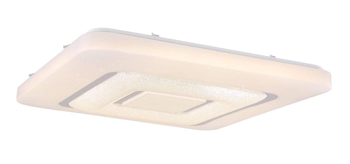 Globo Berti LED Deckenleuchte weiss- opal mit Fernbedienung 64x64x8cm