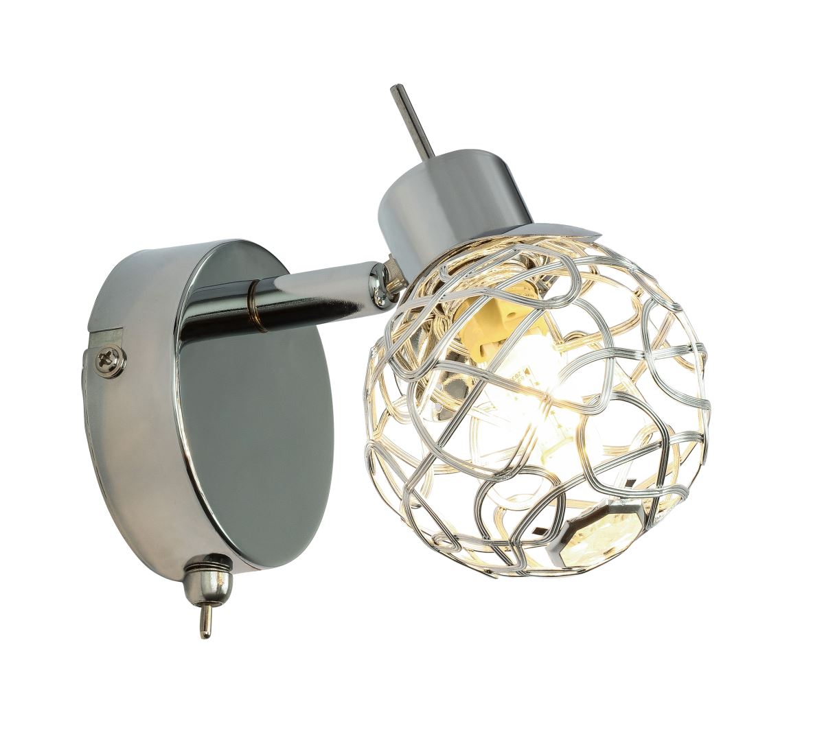 Globo Bolt LED Wandstrahler chrom- silber G9 mit Schalter x8x13cm unter Strahler / Spots > Esszimmerbeleuchtung > Nach Raum