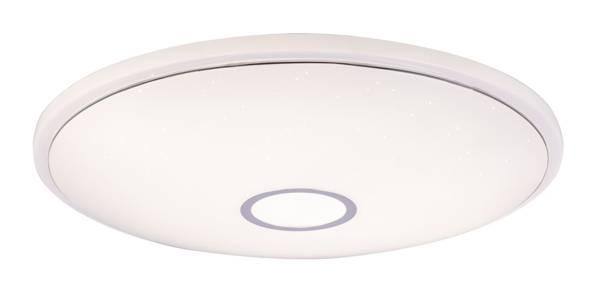 Globo Connor LED Deckenleuchte weiss- opal mit Fernbedienung 68x10cm unter Deckenleuchten