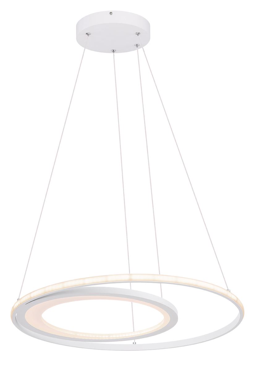 Globo Fenna LED Hngeleuchte weiss- opal mit Fernbedienung 58-7x120cm unter Hngeleuchten > Wohnraumleuchten