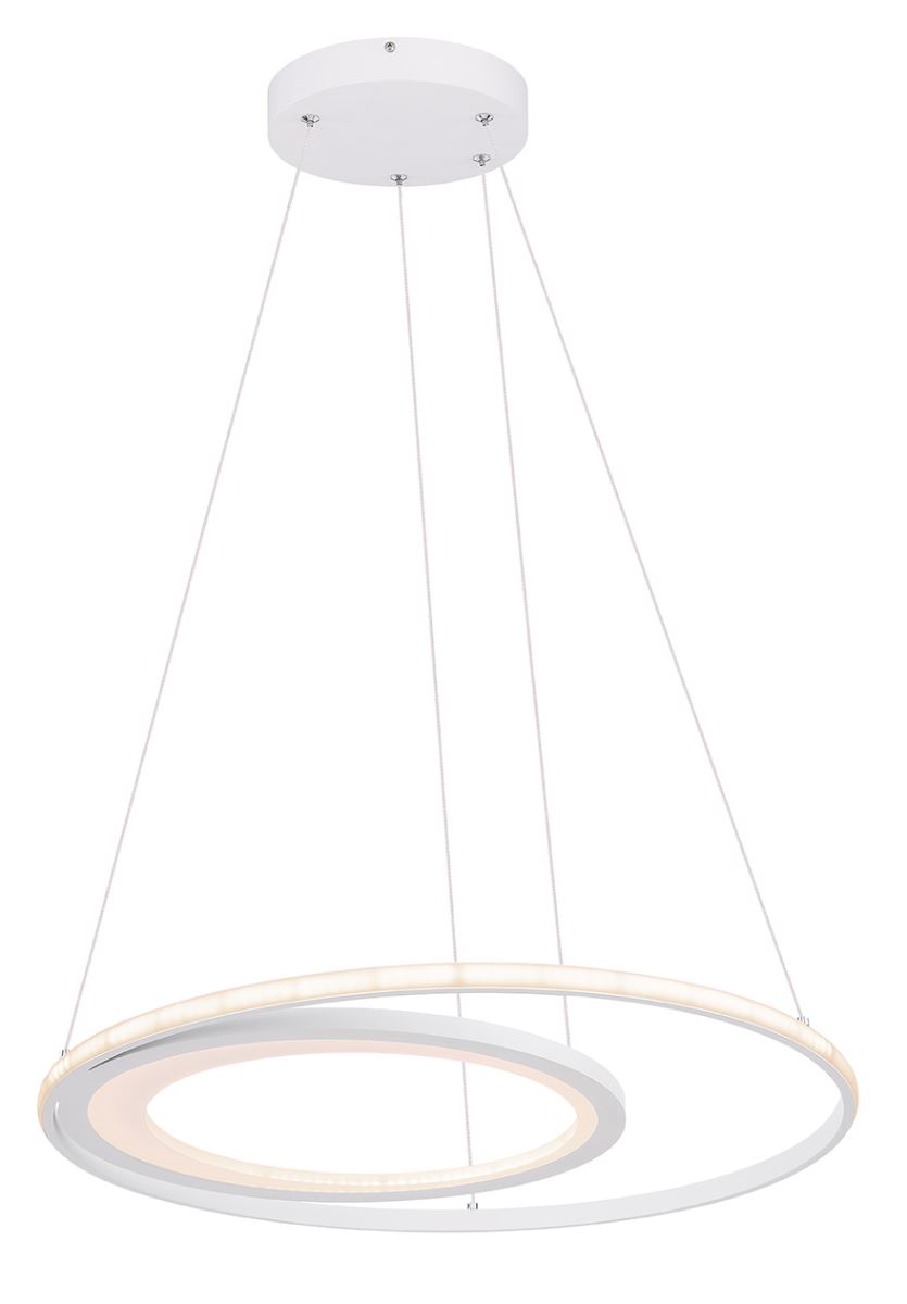 Globo Fenna LED Hngeleuchte weiss- opal mit Fernbedienung 58-7x120cm