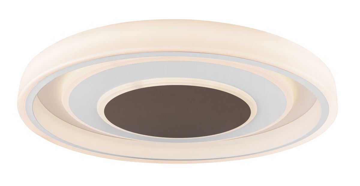 Globo Goffi LED Deckenleuchte weiss- braun mit Fernbedienung 69x10cm