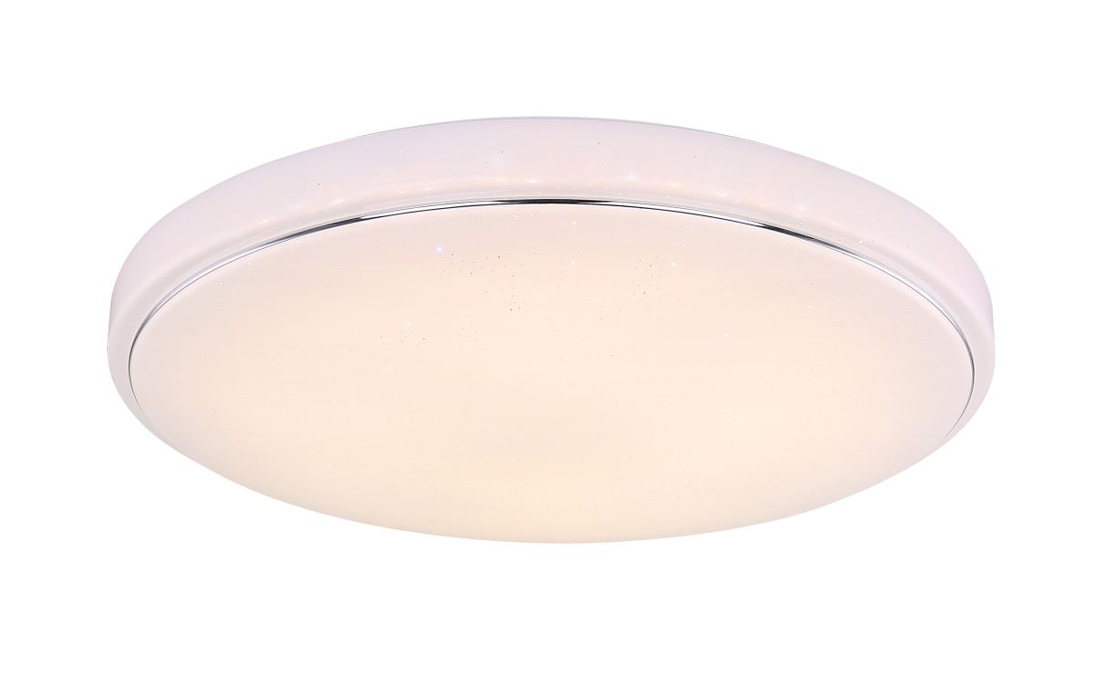 Globo Kalle LED Deckenleuchte weiss- opal mit Fernbedienung 57-5x8-5cm unter Deckenleuchten