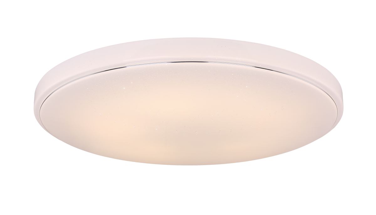 Globo Kalle LED Deckenleuchte weiss- opal mit Fernbedienung 77-5x9-5cm unter Deckenleuchten