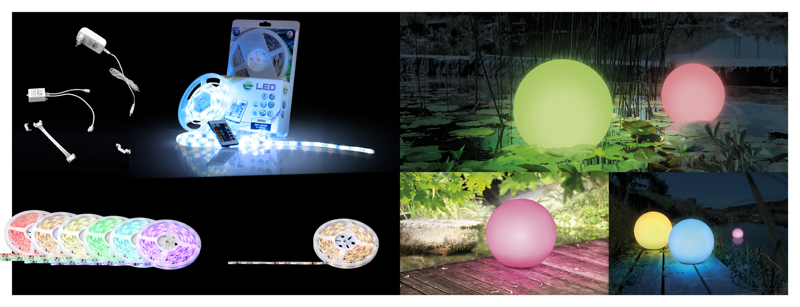 Globo LED BAND LED-Band Kunststoff- 150xRGB LED