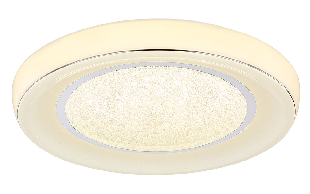 Globo Mickey LED Deckenleuchte weiss opal mit Fernbedienung 66x9cm
