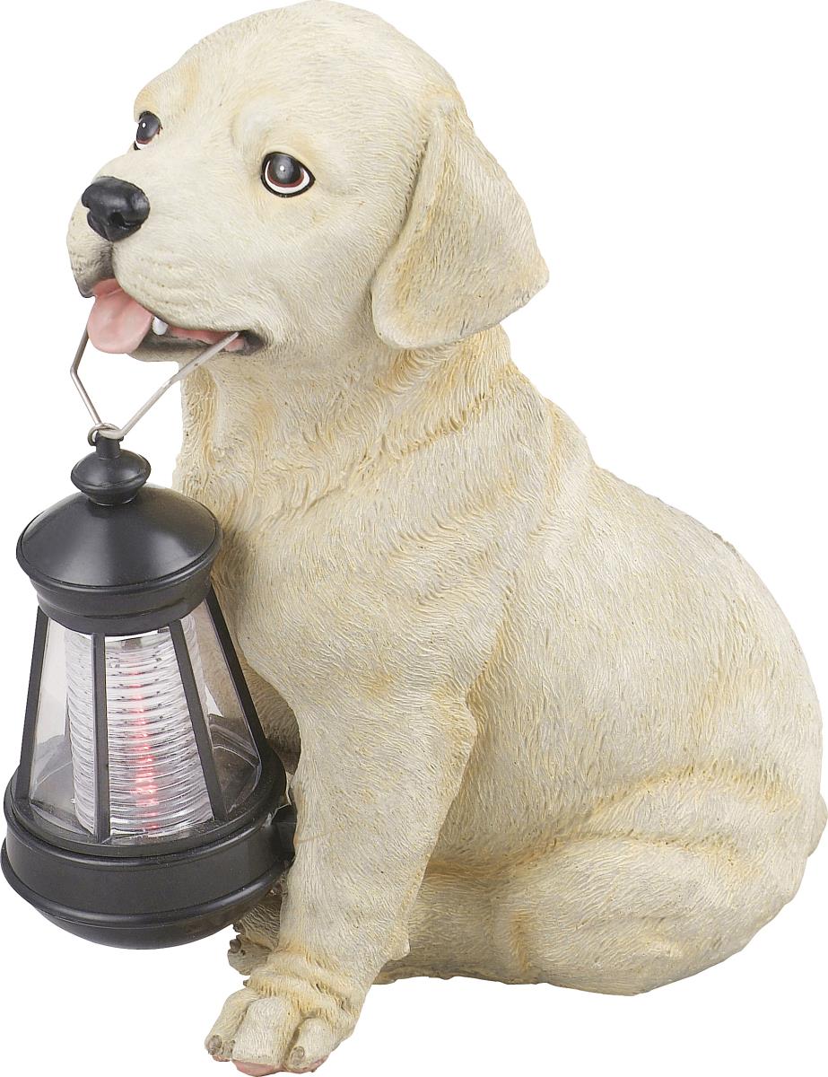 Globo SOLAR Solarleuchte Kunststoff Hund Beige- 1xLED