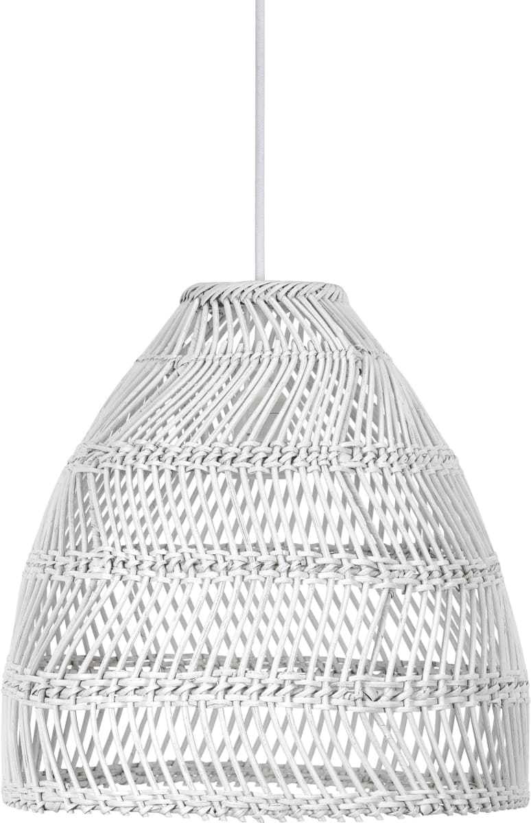 Hngelampe weiss Rattan PR Home Maja 36cm E27