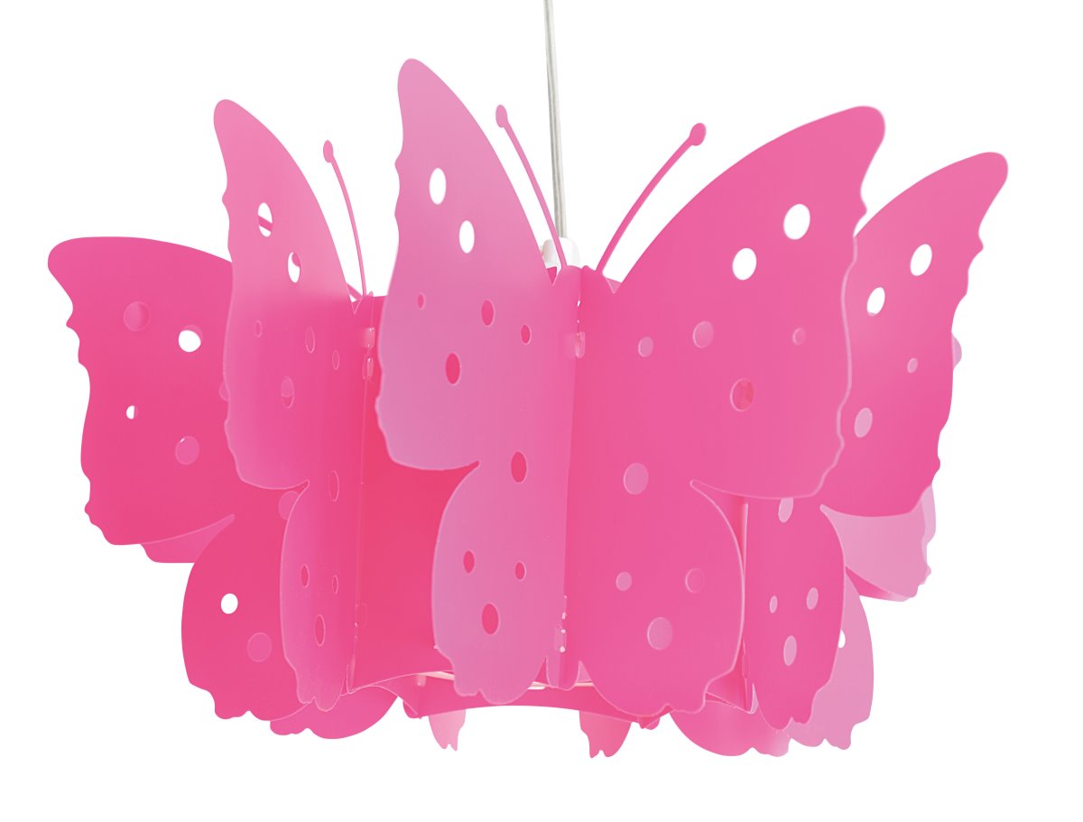 Hngeleuchte Kinderzimmer Mdchen pink Schmetterling Nve Kizi E27 unter Hngeleuchten > Nve > Beleuchtung
