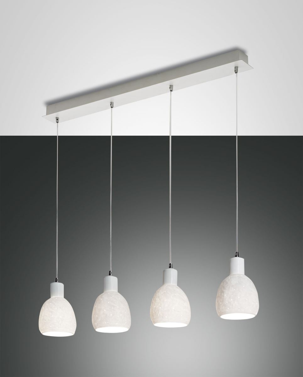 Hngeleuchte weiss Fabas Luce Marina 4x E27