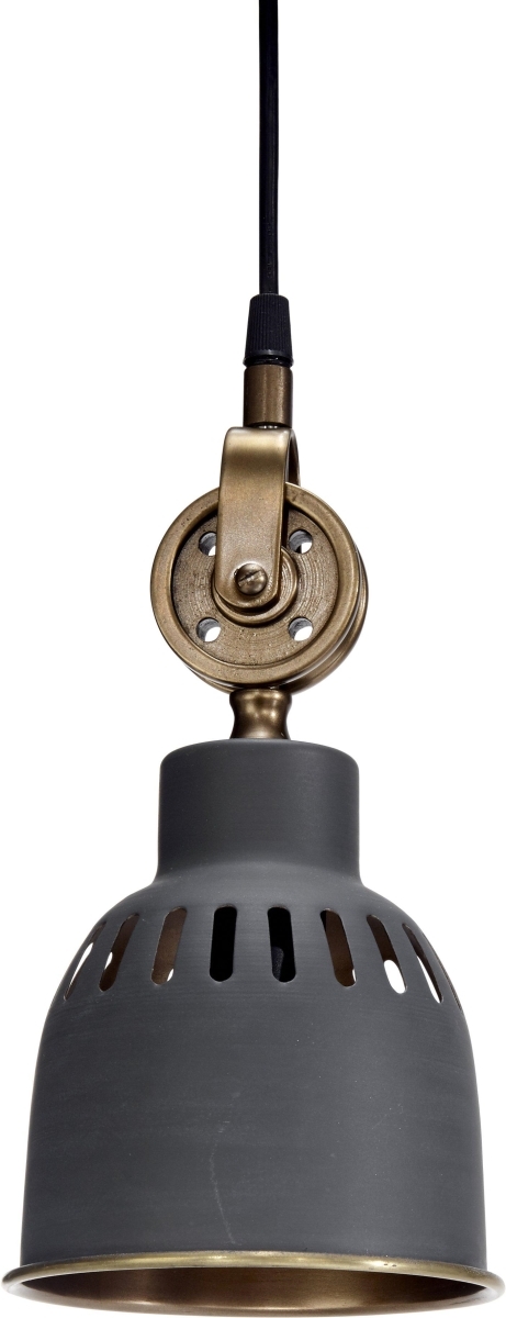 Hochwertige Hngelampe Industrie design aus Metall grau PR Home Cleveland 14cm E27 dimmbar