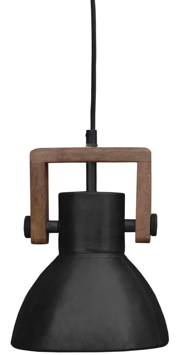 Hochwertige Vintage Hngelampe aus Holz u- Metall schwarz PR Home Ashby 19cm E27 dimmbar unter Hngeleuchten > Kchenbeleuchtung > Nach Marke