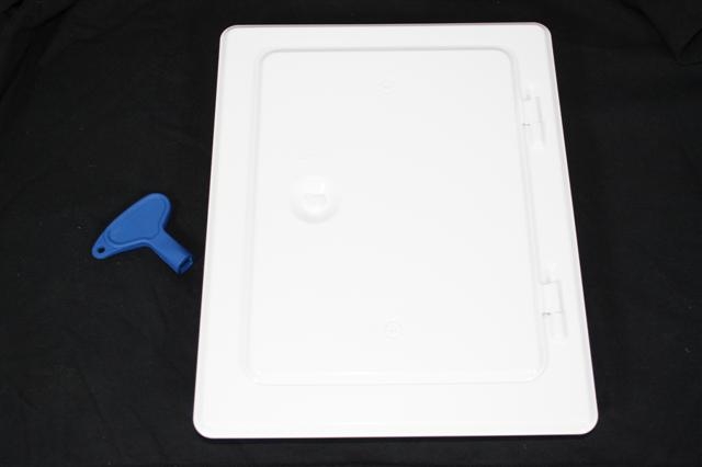Kamint�r V2A weiss lackiert Schornsteint�re