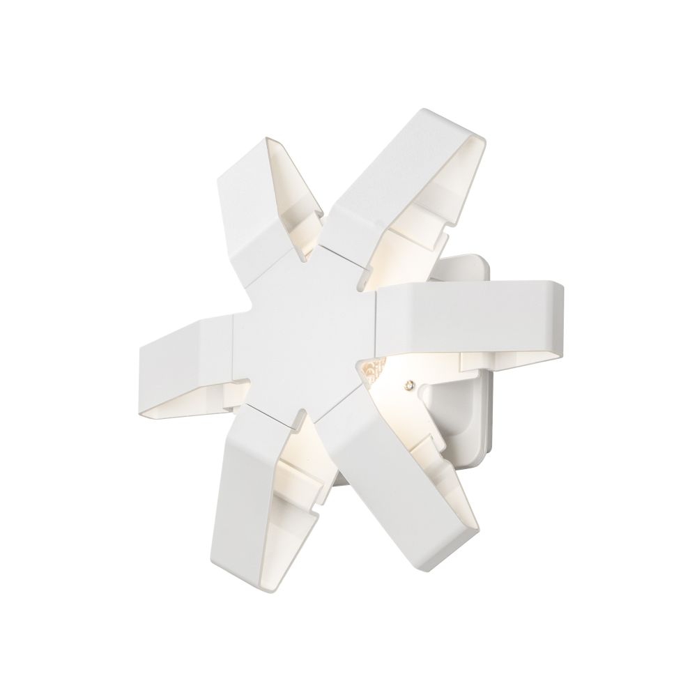 KONSTSMIDE Pescara High Power LED Aussenwandleuchte weiss- klares Acrylglas