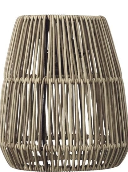 Lampenschirm Rattan fr Aussen grau beige PR Home Saigon 18cm fr E27 Pendelaufhang unter Baukastensysteme auen > PR HOME