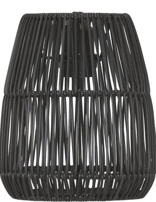 Lampenschirm Rattan fr Aussen schwarz PR Home Saigon 18cm fr E27 Pendelaufhang unter Baukastensysteme auen > PR HOME