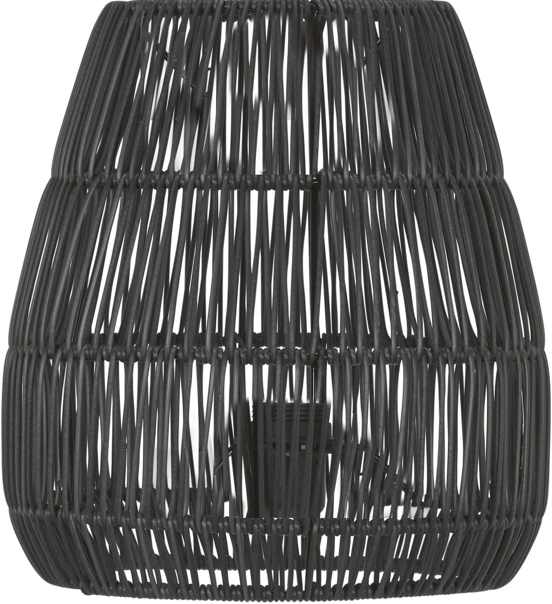 Lampenschirm Rattan fr Aussen schwarz PR Home Saigon 38cm fr Stehleuchte Agnar