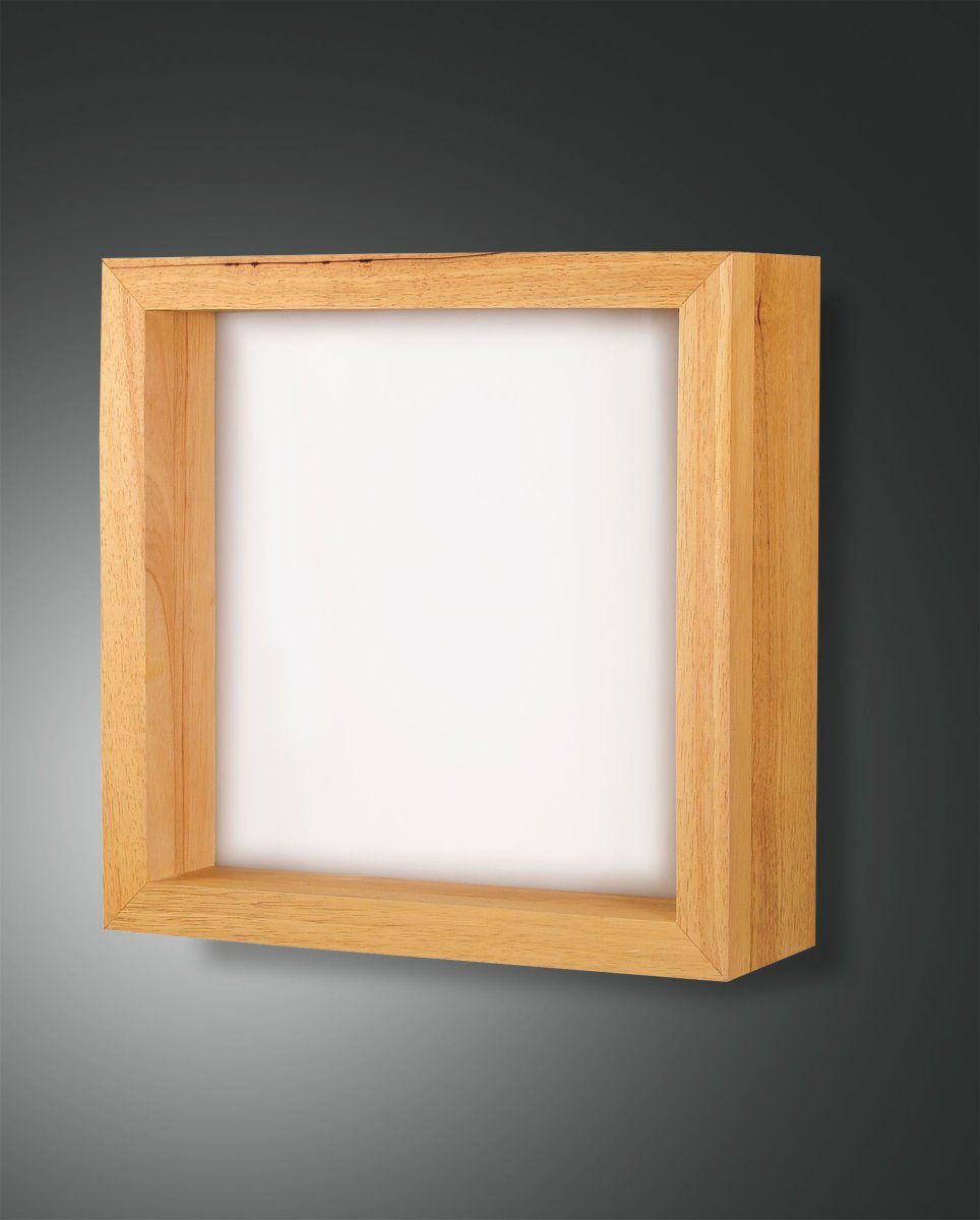 LED beleuchtetes Hngeregal Eichenholz Fabas Luce Window 2610lm 375mm unter Wandleuchten > Wohnzimmerbeleuchtung > Nach Raum