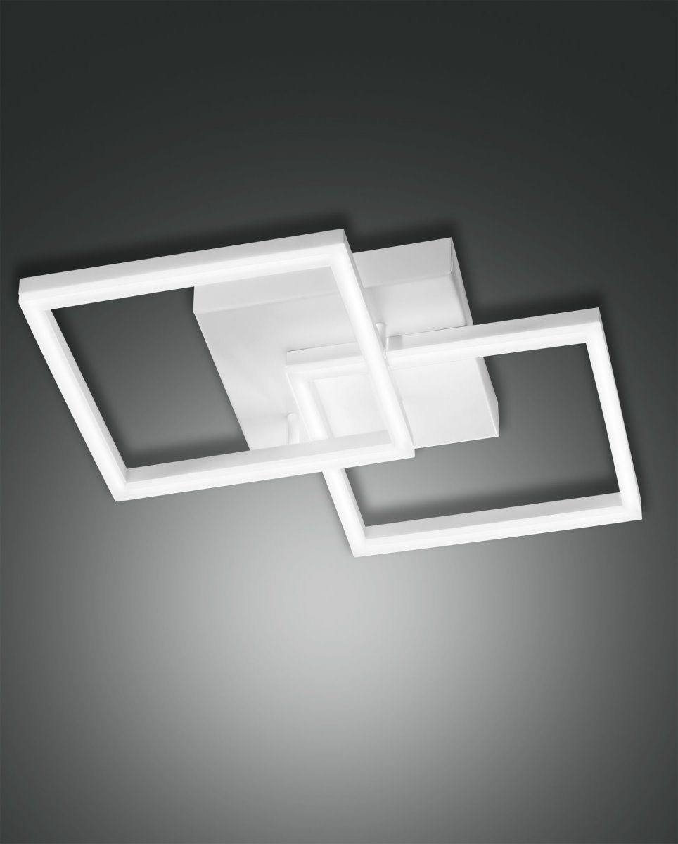 LED Deckenlampe weiss Fabas Luce Bard 3510lm 450mm dimmbar unter Deckenleuchten > Wohnzimmerbeleuchtung > Nach Raum