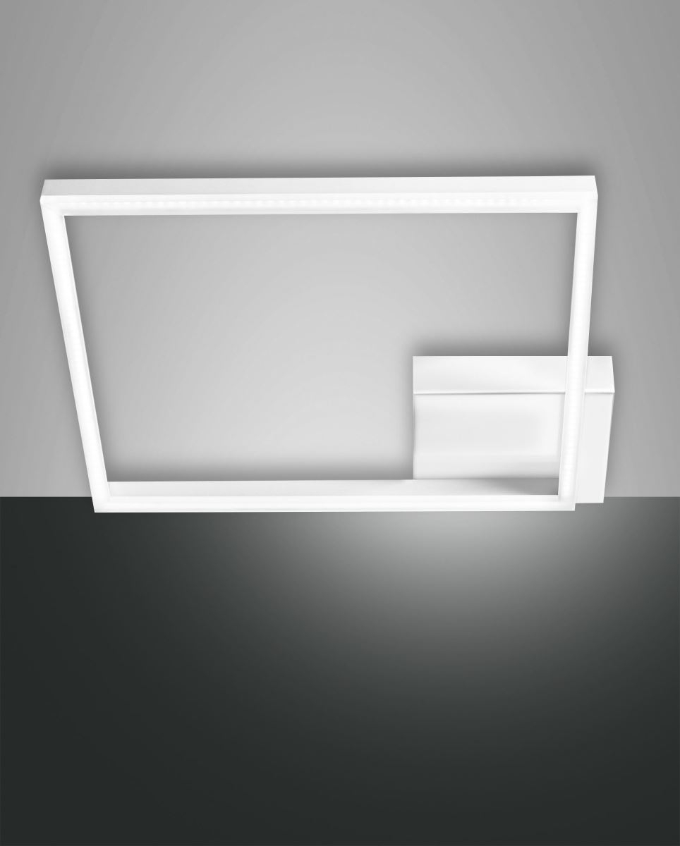 LED Deckenleuchte weiss satiniert Fabas Luce Smartluce Bard 3510lm