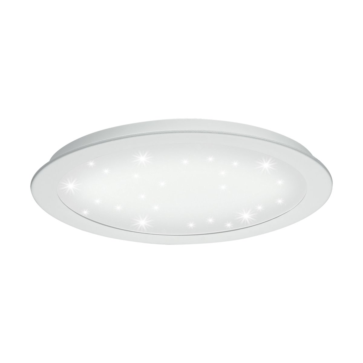 LED Einbaulampe rund EGLO FIOBBO 300mm weiss Kristalleffekt