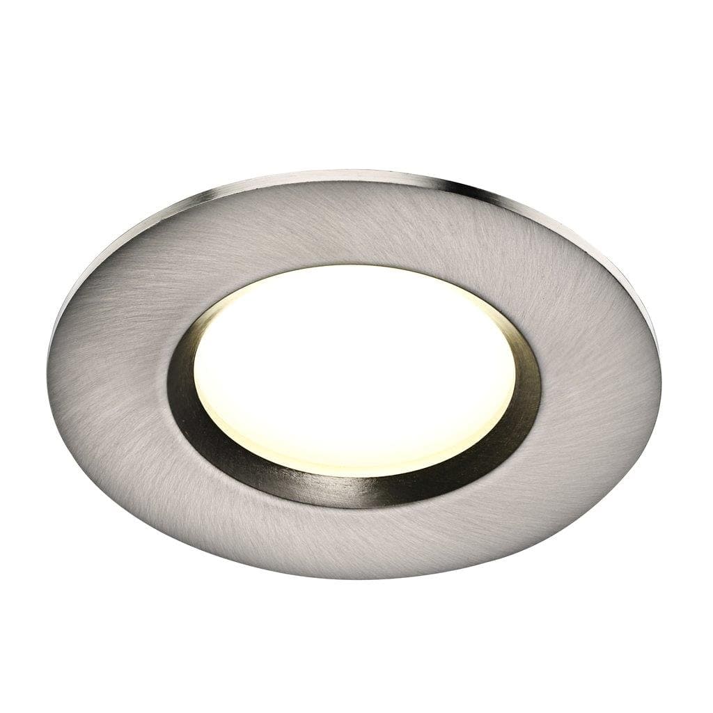 LED Einbauleuchte geb- Stahl Nordlux Clarkson IP65 3er Set a 345lm 2700K rund