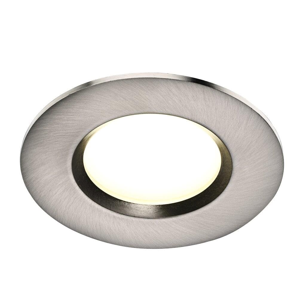 LED Einbauleuchte geb- Stahl Nordlux Clarkson IP65 3er Set a 345lm 4000K rund