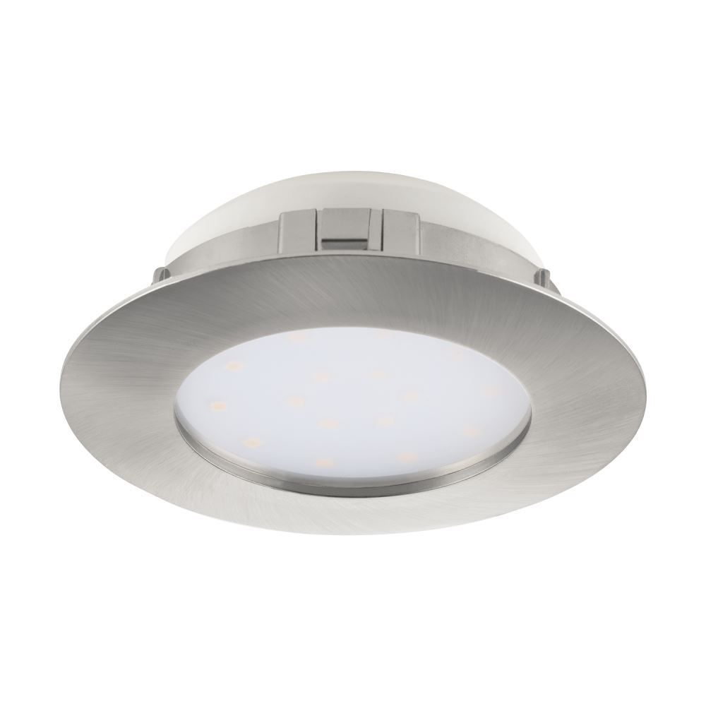 LED Einbauspot EGLO PINEDA 102mm nickel-matt dimmbar