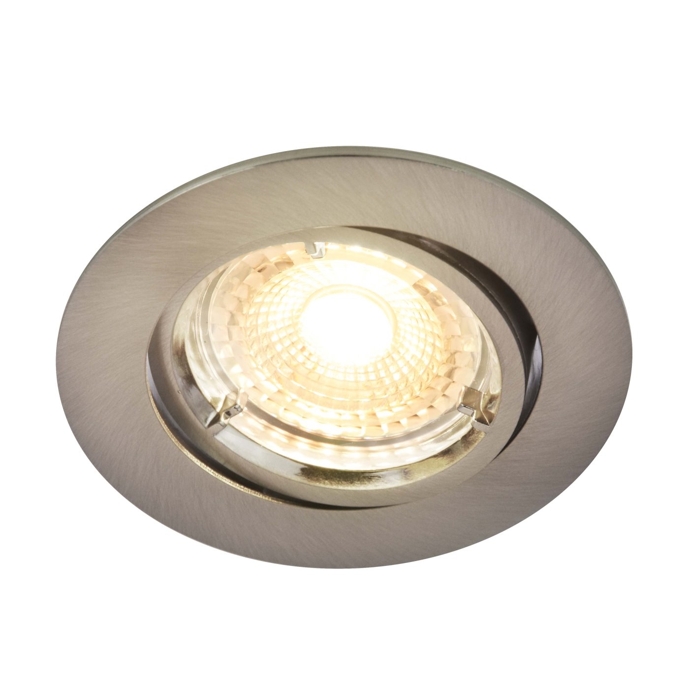 LED Einbaustrahler nickel Nordlux Carina 3er Set GU10 a 345lm 2700K dimmbar