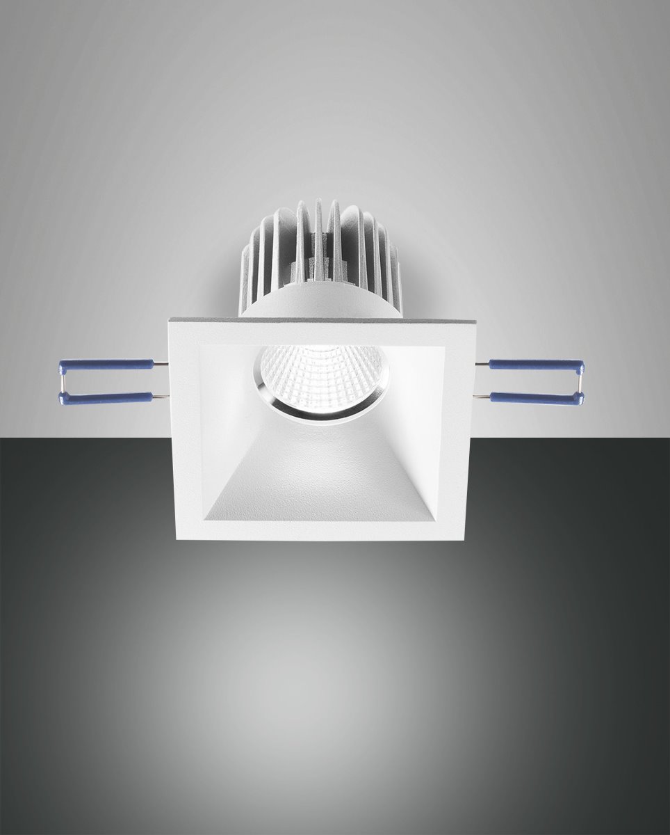 LED Einbaustrahler weiss Fabas Luce Sigma 800lm 3000K eckig