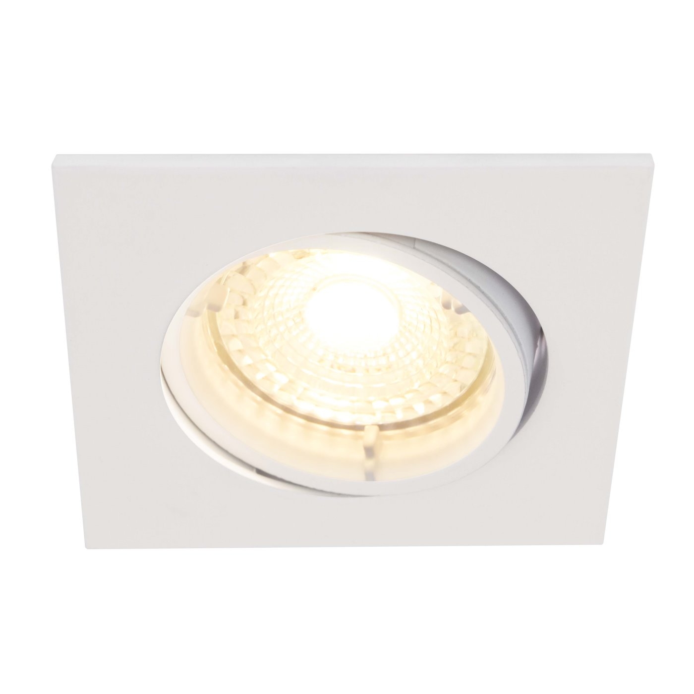 LED Einbaustrahler weiss Nordlux Carina GU10 345lm 2700K dimmbar eckig