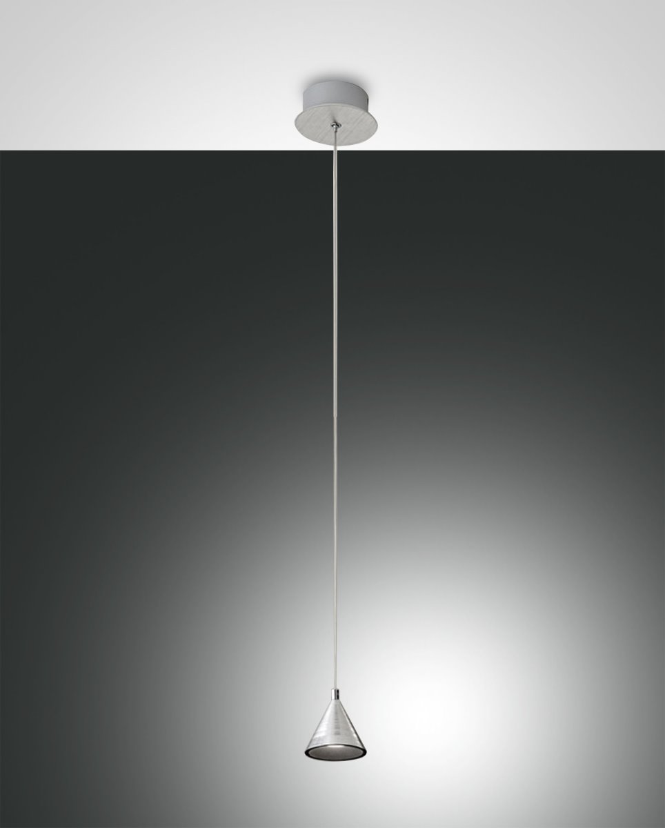 LED Hngelampe Alu satiniert Fabas Luce Delta 720lm 1-flg- unter Hngeleuchten > Kchenbeleuchtung > Nach Marke