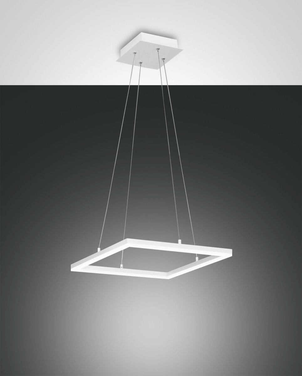 LED Hngelampe weiss Fabas Luce Bard 3510lm 420mm dimmbar unter Hngeleuchten > Wohnzimmerbeleuchtung > Nach Raum
