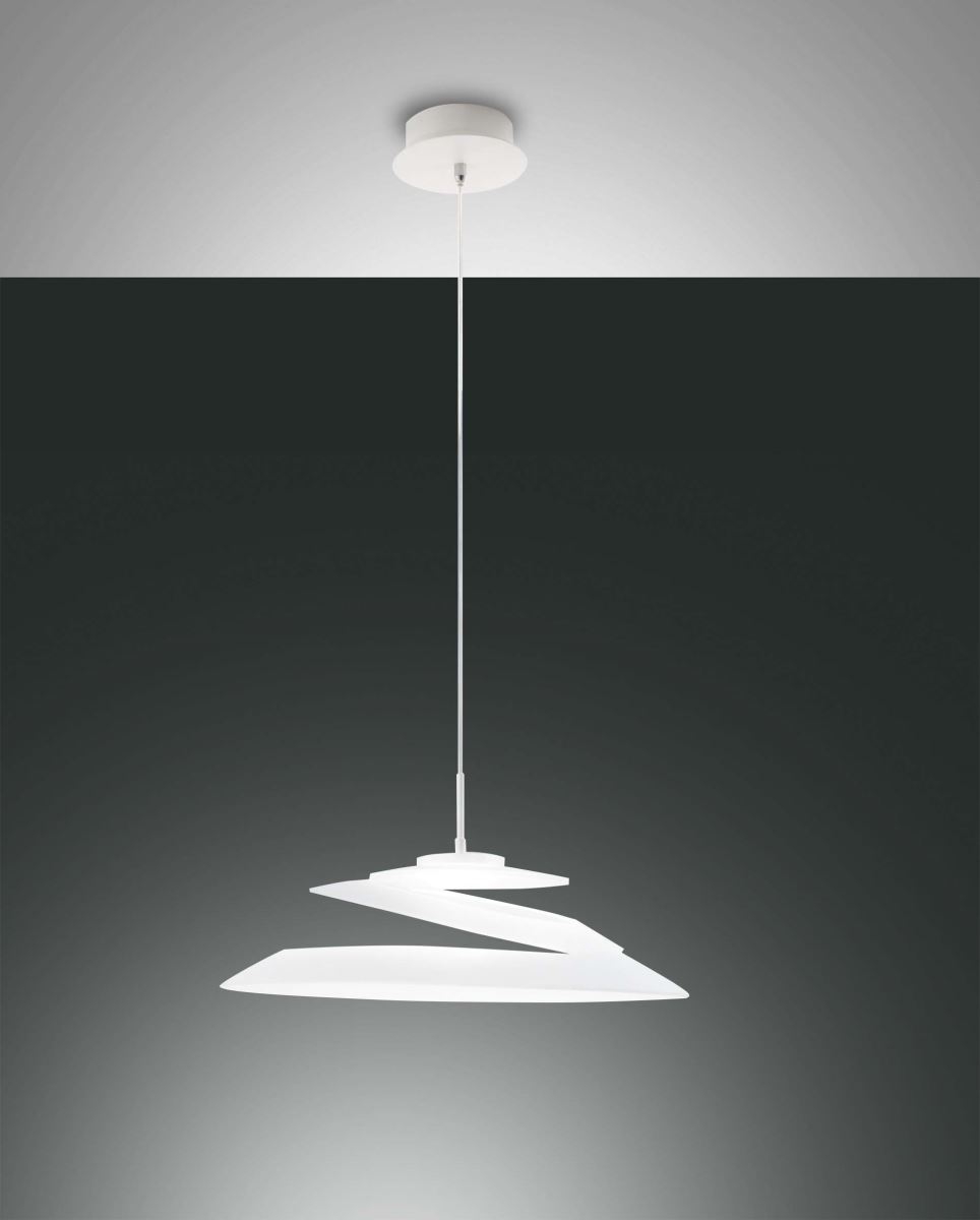 LED Hngeleuchte weiss Fabas Luce Smartluce Aragon 1620lm