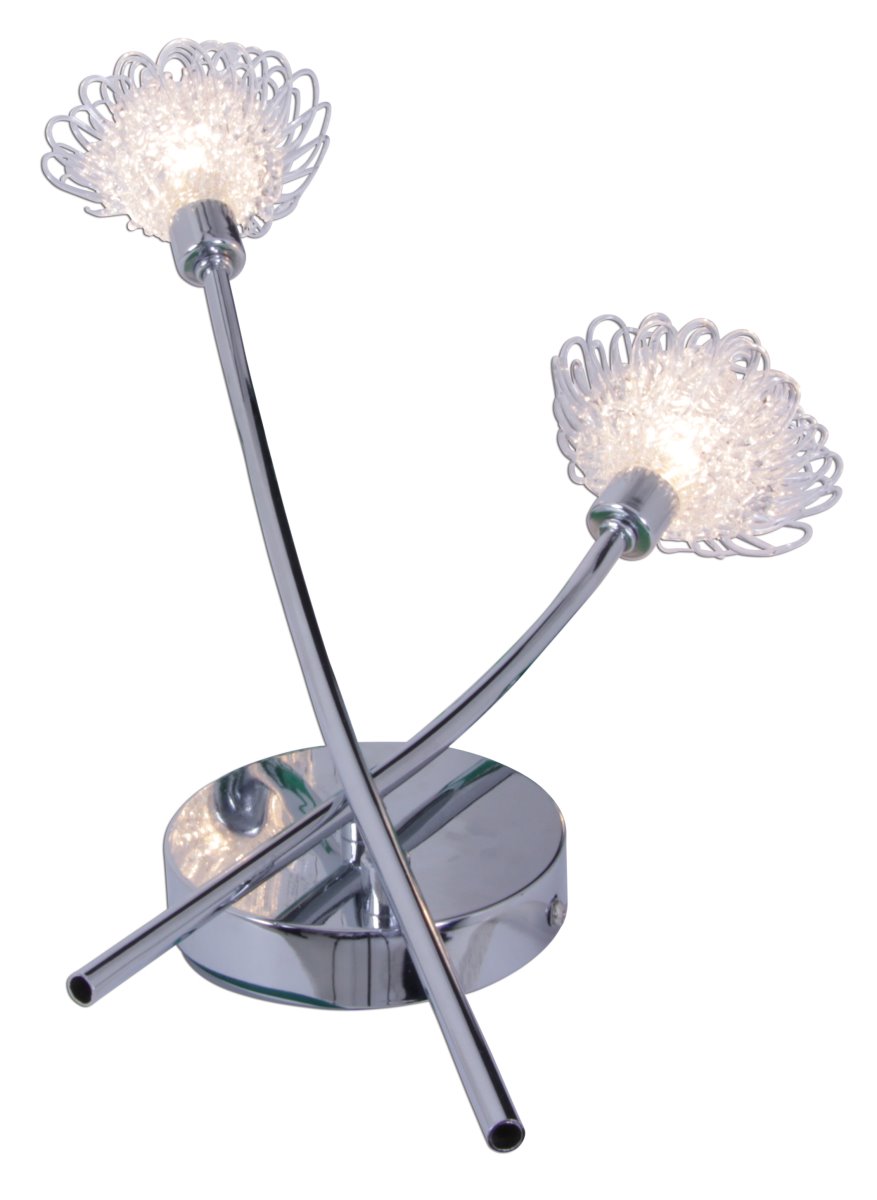 LED Wandleuchte chrom Nve Flower 2x G9