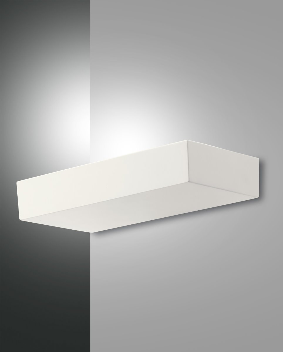 LED Wandleuchte weiss Fabas Luce Emma 2900lm 3000K dimmbar