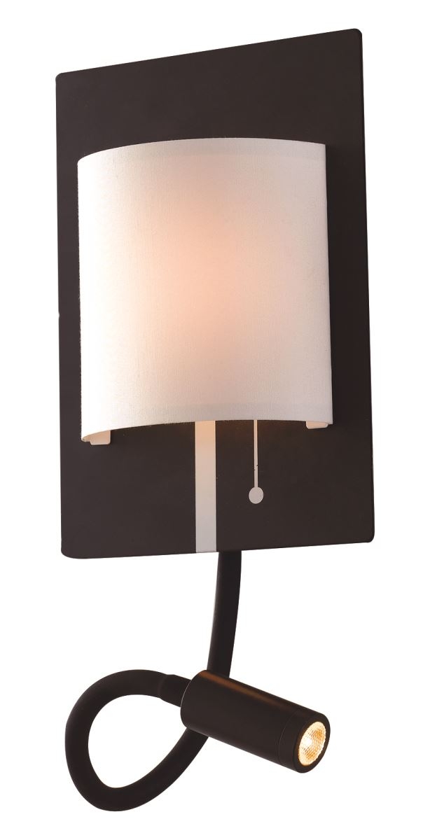 Luce Design Pop LED Wandleuchte schwarz- weiss 100lm 4000K 9x18x25-5cm
