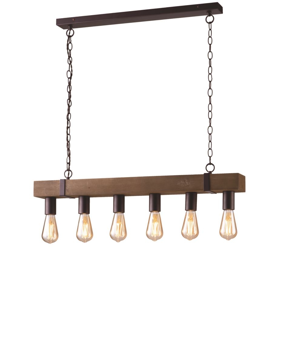 Luce Design Texas Hngeleuchte braun E27 84x22x15cm