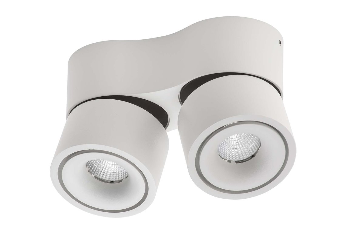 Lumexx Mini Double LED Aufbauleuchte weiss-schwarz 2x7W- 2x550lm- 2700k unter Designleuchten > Kchenbeleuchtung > Beleuchtung