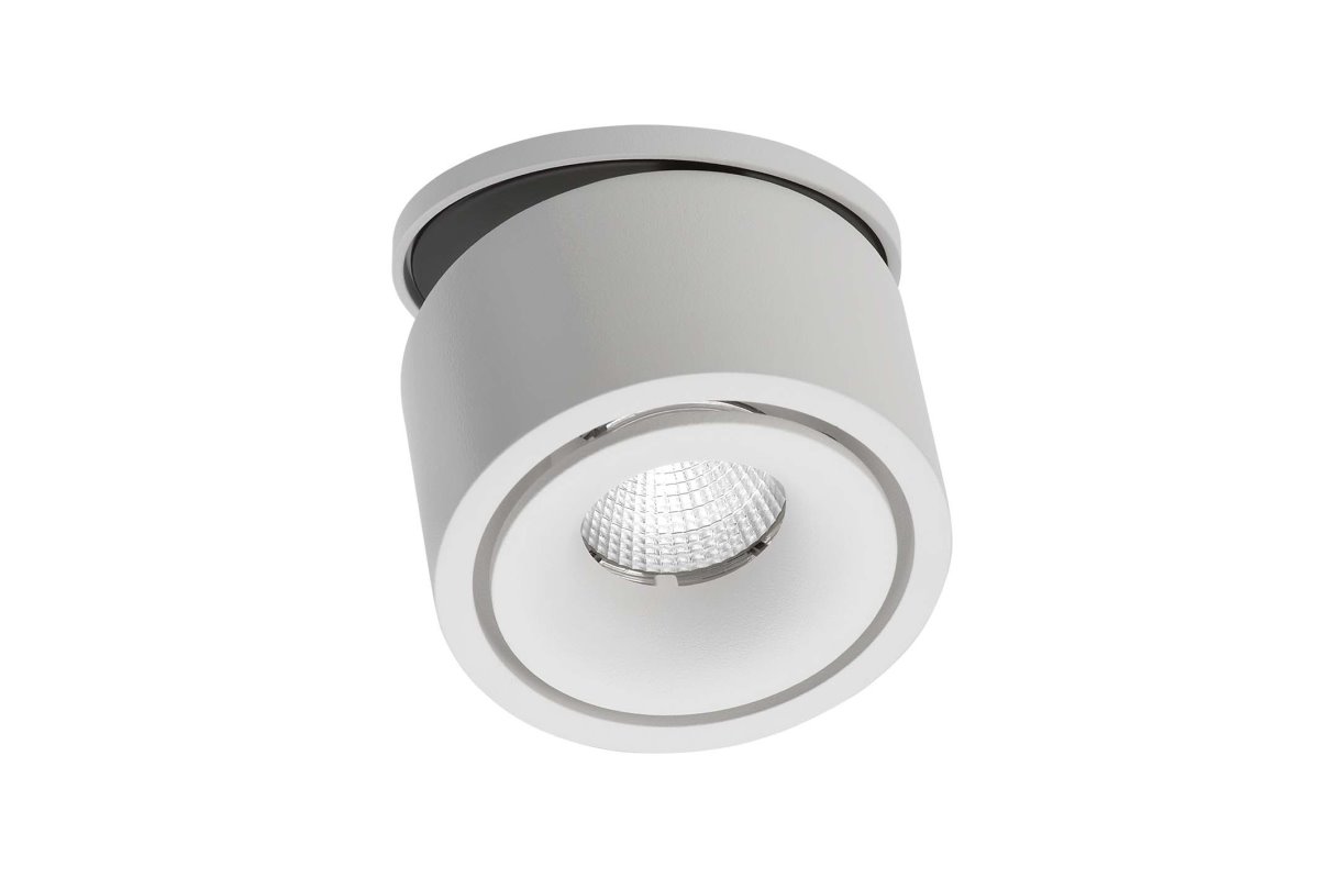 Lumexx Mini Semi LED Einbauleuchte weiss-schwarz 7W- 550lm- 2700k