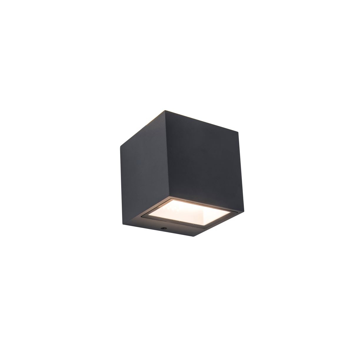 Lutec Gemini LED Aussenwandleuchte anthrazit IP44 850lm 4000K 9x11x10cm unter Wandleuchten > Auenleuchten