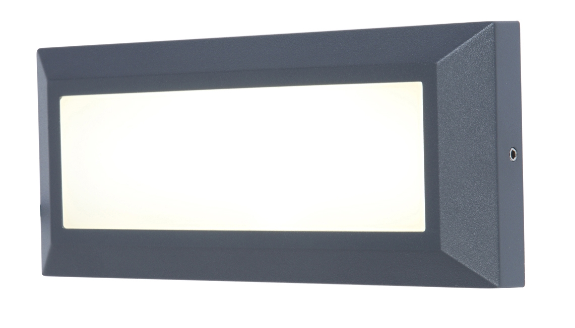 Lutec Helena LED Aussenwandleuchte anthrazit IP54 400lm 4000K 11x4x24cm unter Wandleuchten > Auenleuchten