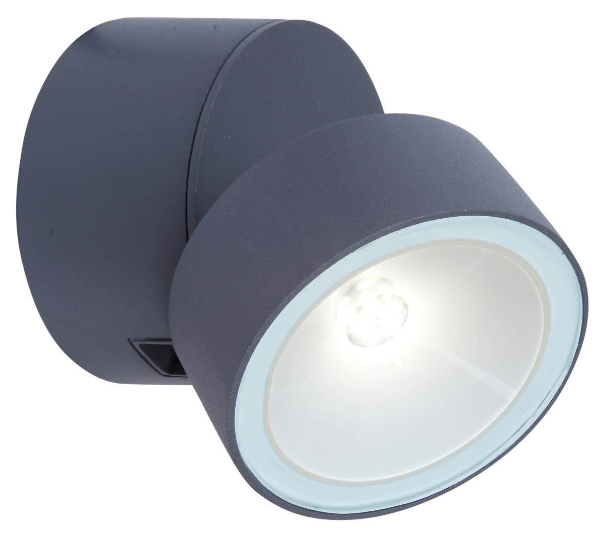 Lutec Trumpet LED Aussenwandleuchte anthrazit IP44 600lm 9-5x9-5x10-5cm unter Wandleuchten > Auenleuchten