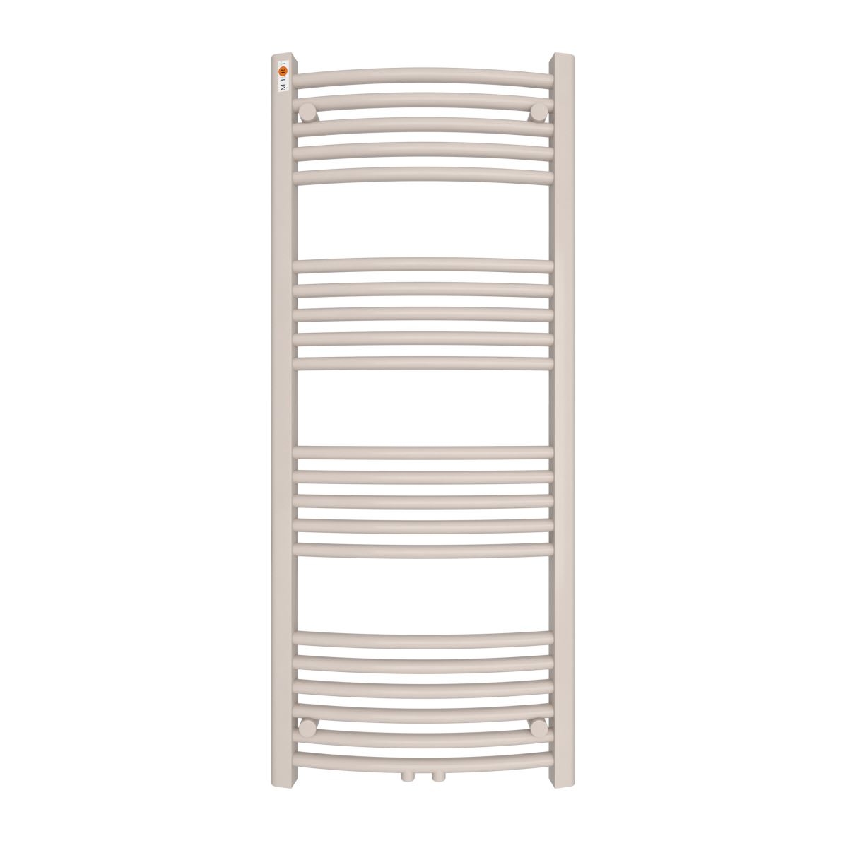 MERT Badheizkrper Standard gebogen 500 x 1200 mm mit Mittelanschluss- braun unter Mert Radiator