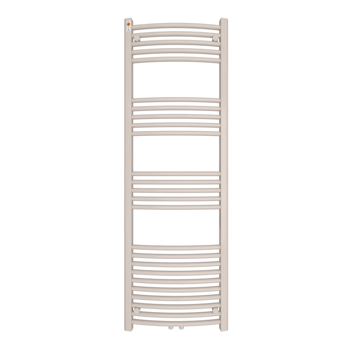 MERT Badheizkrper Standard gebogen 500 x 1500 mm mit Mittelanschluss- rot matt unter Mert Radiator