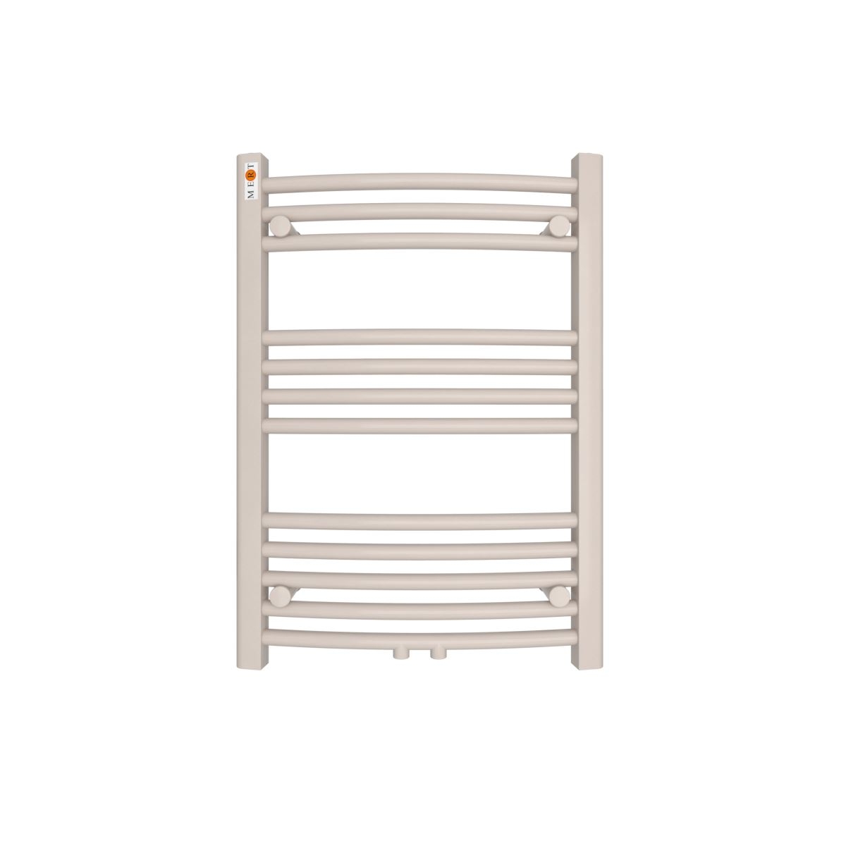 MERT Badheizkrper Standard gebogen 500 x 700 mm mit Mittelanschluss- rot