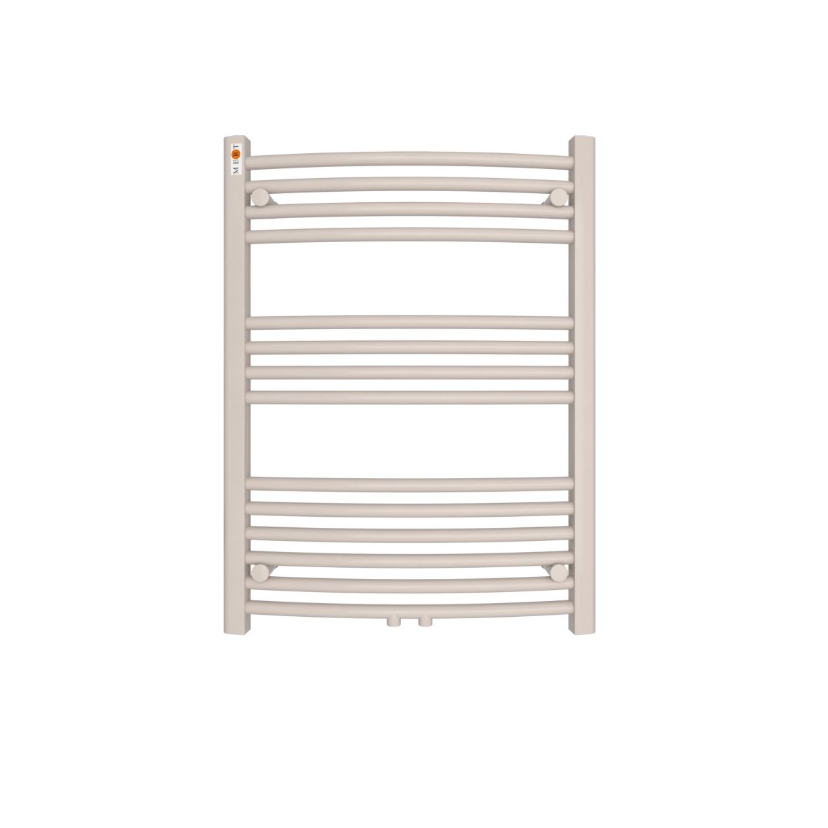 MERT Badheizkrper Standard gebogen 600 x 800 mm mit Mittelanschluss- rot matt unter Mert Radiator