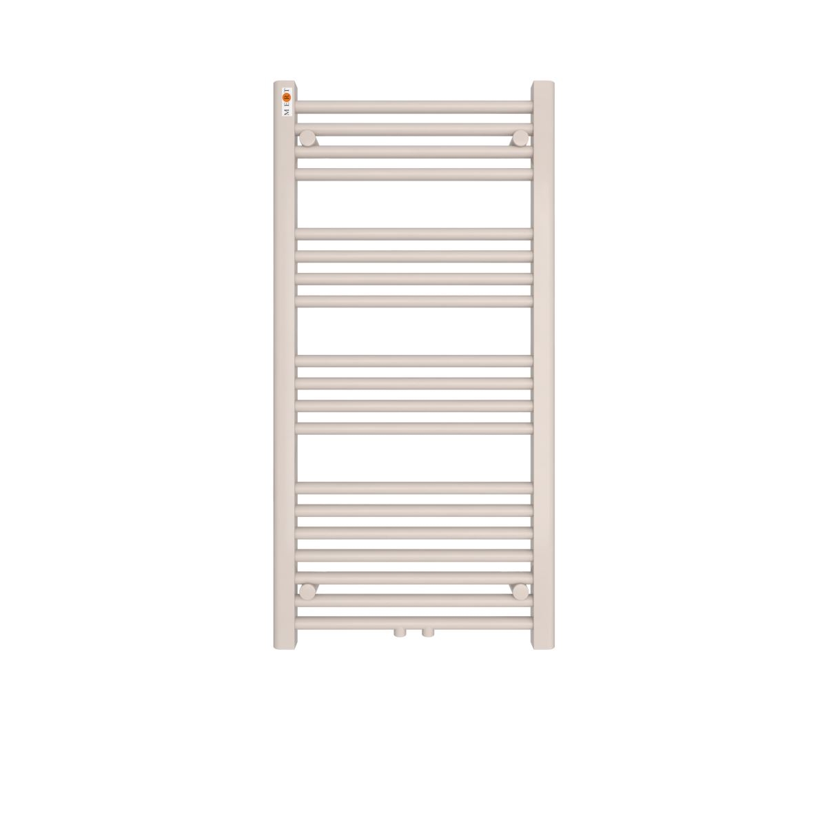 MERT Badheizkrper Standard gerade 500 x 1000 mm mit Mittelanschluss- silbergrau