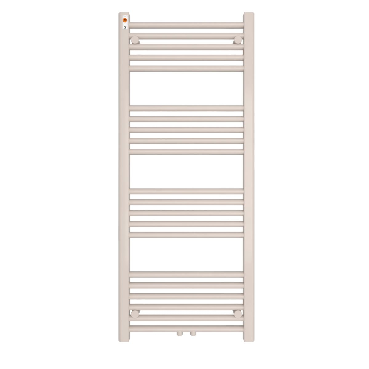 MERT Badheizkrper Standard gerade 500 x 1200 mm mit Mittelanschluss- rot matt