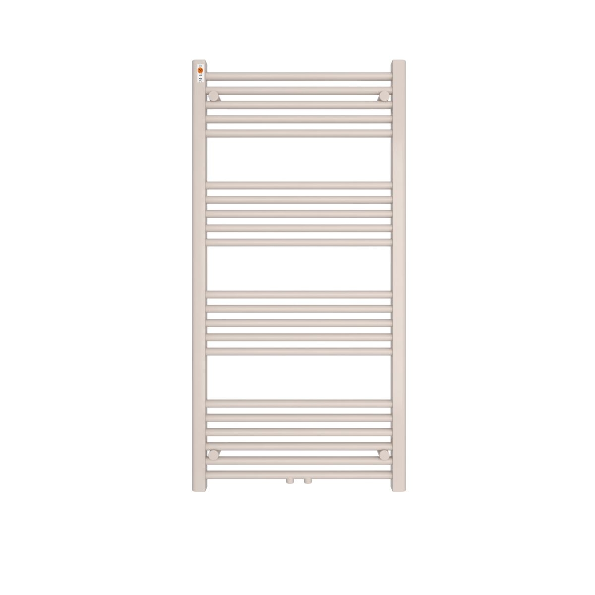 MERT Badheizkrper Standard gerade 600 x 1200 mm chrom mit Mittelanschluss